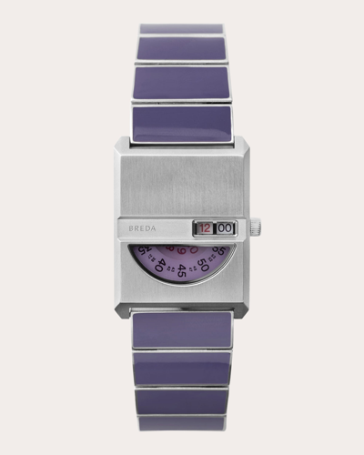 Shop Breda Women's Purple Pulse Tandem Bracelet Watch