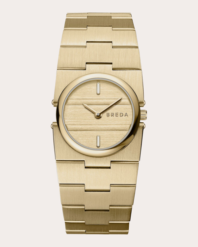 Shop Breda Women's 18k Gold-plated Sync Bracelet Watch