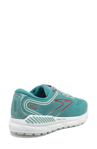 Brooks Ariel Gts 23 Running Shoe In Nile Blue/ Blue/ Bittersweet