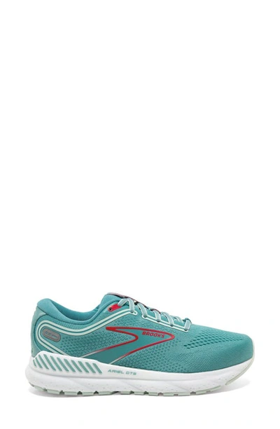 Brooks Ariel Gts 23 Running Shoe In Nile Blue/ Blue/ Bittersweet