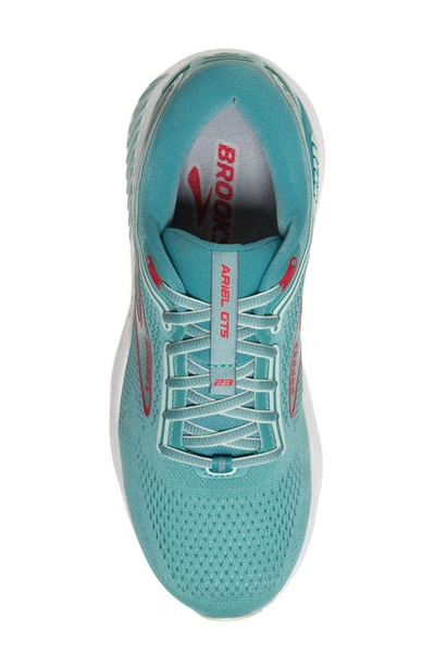 Shop Brooks Ariel Gts 23 Running Shoe In Nile Blue/ Blue/ Bittersweet