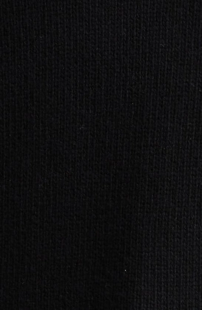 Shop Palm Angels Curved Intarsia Logo Wool Blend Zip Hoodie In Black White