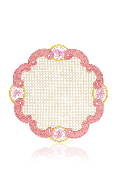 Shop Mercedes Salazar Set Of 2 Pretty In Pink Placemat In Multi