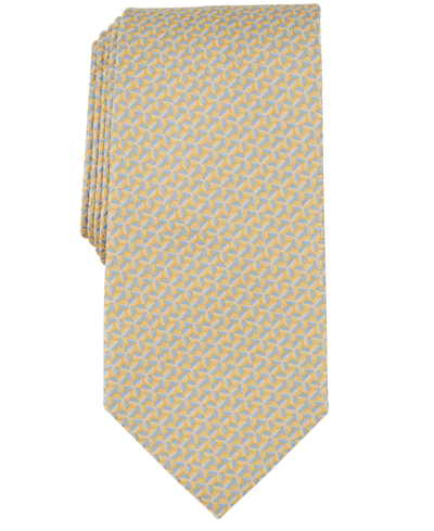 Shop Perry Ellis Men's Rova Geo-print Tie In Yellow
