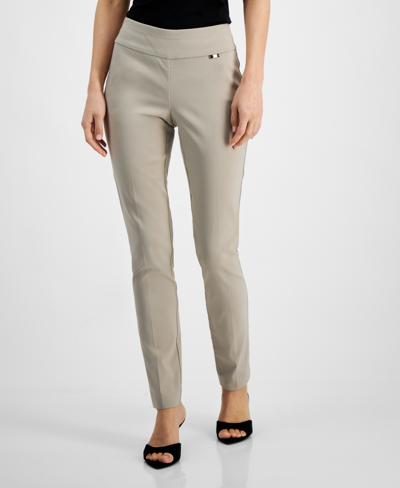 Shop Inc International Concepts Women's Tummy-control Mid-rise Skinny Pants, Regular, Long & Short Lengths, Created For Macy's In Summer Straw