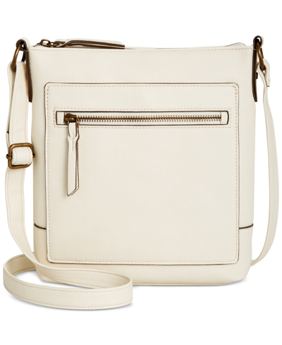 Shop Style & Co Hudsonn North South Crossbody, Created For Macy's In Alabaster
