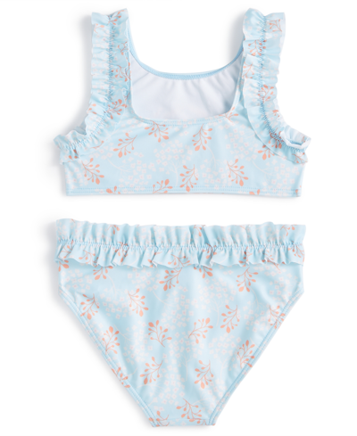 Shop Frozen Little Girls  Swimsuit, 2 Piece Set In Blue