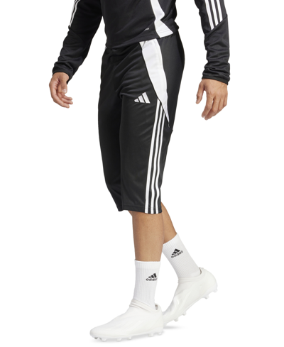 Shop Adidas Originals Men's Tiro 24 3/4 Pants In Black,white