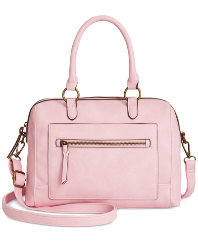 Shop Style & Co Hudsonn Satchel, Created For Macy's In Lotus Pink