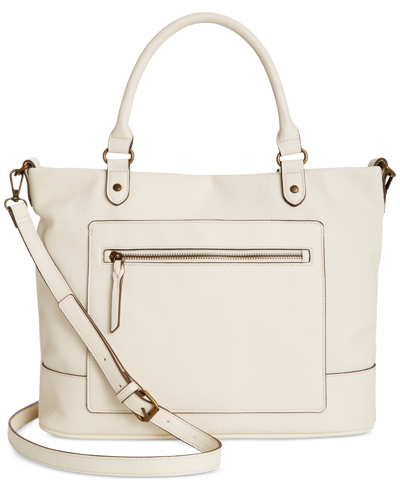 Shop Style & Co Hudsonn Tote, Created For Macy's In Alabaster