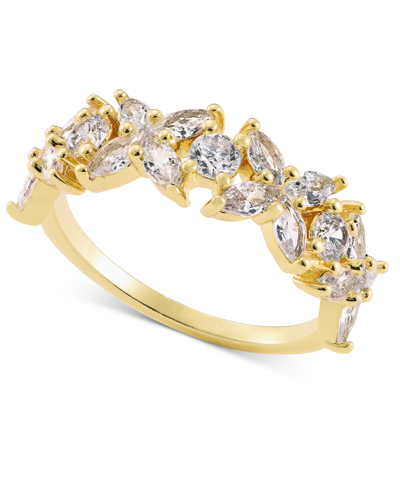 Shop Charter Club Gold-tone Marquise Cubic Zirconia Ring, Created For Macy's
