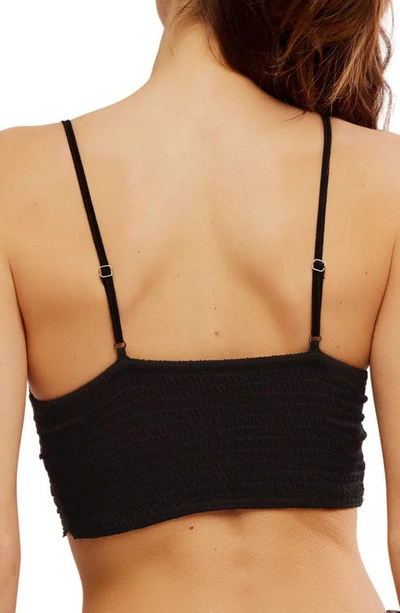 Free People Intimately Fp Amina Longline Bralette In Black