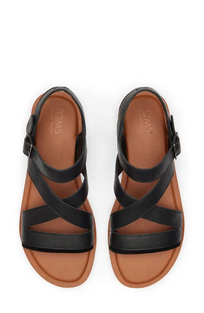 Shop Toms Sloane Ankle Strap Sandal In Black