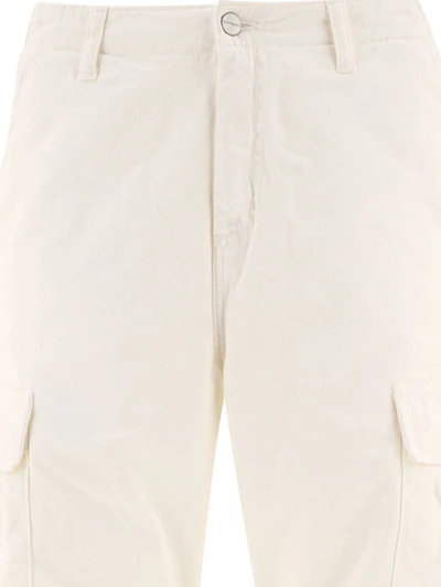 Shop Carhartt Wip Cargo Trousers In White