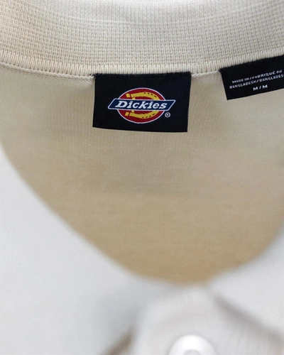 Shop Dickies Polo Shirt In Beige