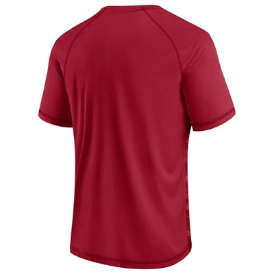 Shop Fanatics Branded Red Tampa Bay Buccaneers Hail Mary Raglan T-shirt