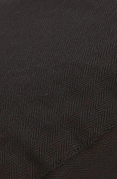 Brixton Hooligan Herringbone Driving Cap In Black
