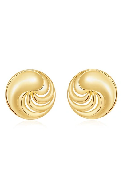 Shop Luv Aj The Leila Stud Earrings In Gold