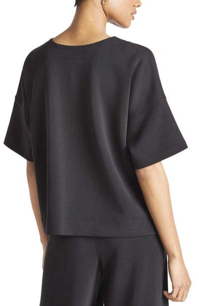 Splendid X Cella Jane Scuba Knit Top In Black