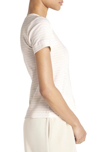 Shop Splendid X Cella Jane Stripe T-shirt In White/ Lite Taupe