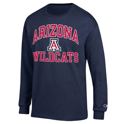 Shop Champion Navy Arizona Wildcats High Motor Long Sleeve T-shirt