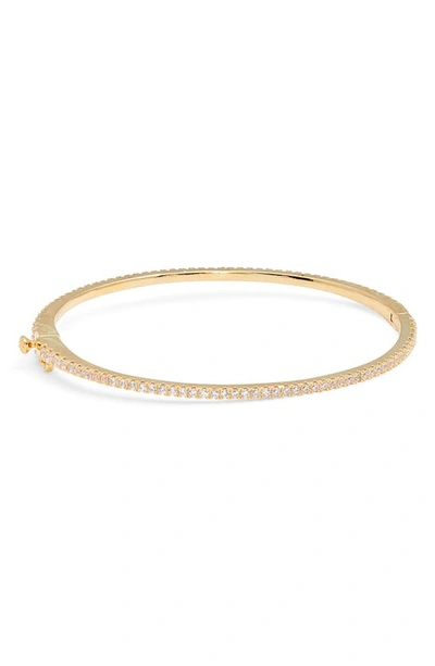 Shop Nordstrom Delicate Cubic Zirconia Eternity Bangle In Clear- Gold