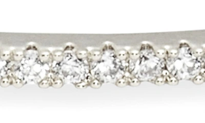 Nordstrom Delicate Cubic Zirconia Eternity Bangle In Clear- Silver