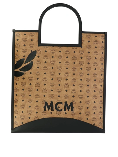 Shop Mcm "aren" Tote Bag In Brown