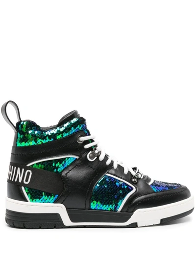 Shop Moschino Sneakers In Multicolour