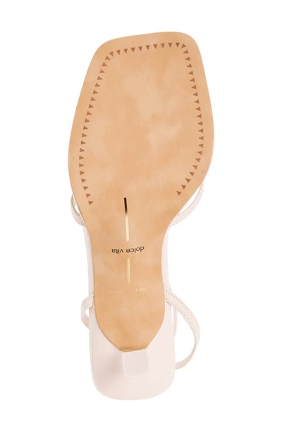 Shop Dolce Vita Manji Ankle Strap Sandal In Bone Patent Leather