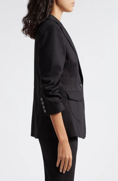 Shop Cinq À Sept Louisa Cotton Blend Jacket In Black