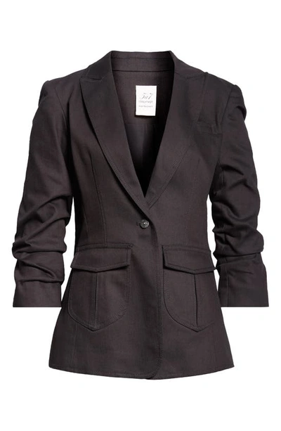 Shop Cinq À Sept Louisa Cotton Blend Jacket In Black