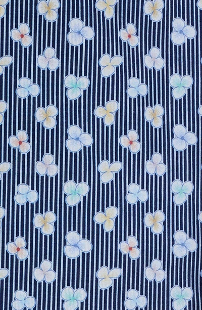 Shop Robert Graham Senan Tailored Fit Floral Cotton Button-up Shirt In Blue Multi