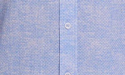 Shop Robert Graham Reid Basket Weave Short Sleeve Button-up Shirt In Light Blue