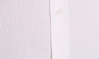 Shop Robert Graham Reid Basket Weave Short Sleeve Button-up Shirt In White