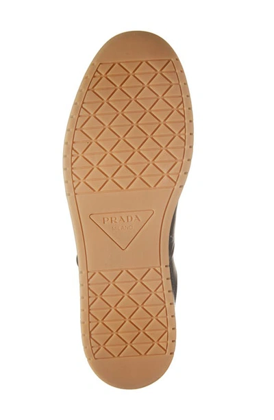 Prada Downtown Sneaker Aus Nappa-leder In Nero