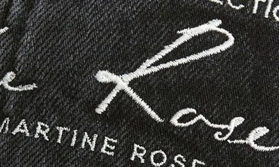 Shop Martine Rose Signature Baseball Cap In Washed Black