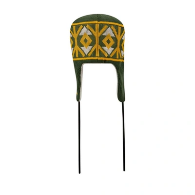 Shop New Era Green Green Bay Packers Historic Logo Knit Trapper Hat
