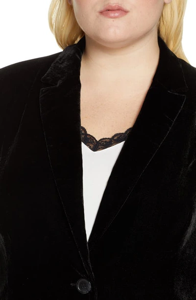 Shop Daniel Rainn Velvet Blazer In Black