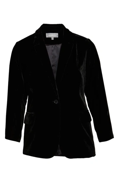 Shop Daniel Rainn Velvet Blazer In Black