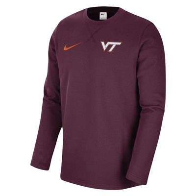 Shop Nike Maroon Virginia Tech Hokies Pullover Sweatshirt