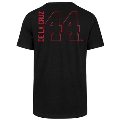 Shop 47 ' Elly De La Cruz Black Cincinnati Reds Name & Number T-shirt