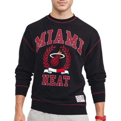 Shop Tommy Jeans Black Miami Heat Peter French Terry Pullover Sweatshirt