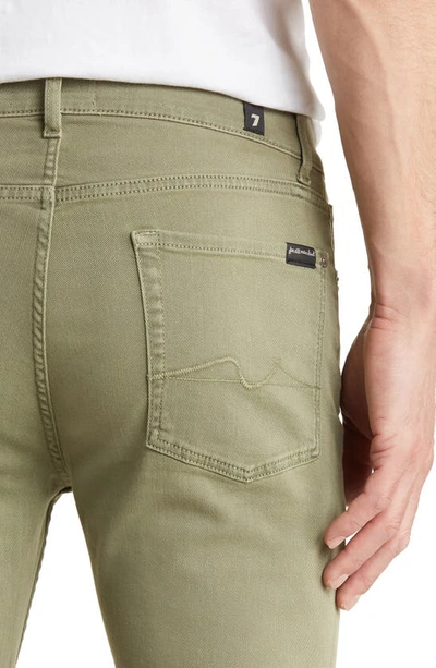 Shop 7 For All Mankind Slimmy Slim Fit Jeans In Olive