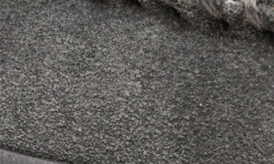 Shop Minnetonka Faux Shearling Lined Hard Sole Slipper In Charcoal/ Charcoal