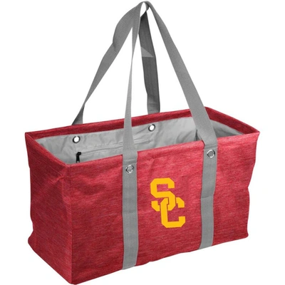 Shop Logo Brands Usc Trojans Crosshatch Picnic Caddy Tote Bag In Cardinal