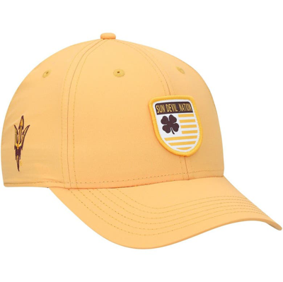 Shop Black Clover Gold Arizona State Sun Devils Nation Shield Snapback Hat