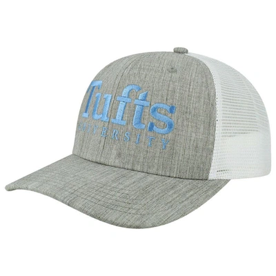 Shop Legacy Athletic Heather Gray/white Tufts University Jumbos The Champ Trucker Snapback Hat