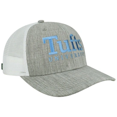 Shop Legacy Athletic Heather Gray/white Tufts University Jumbos The Champ Trucker Snapback Hat