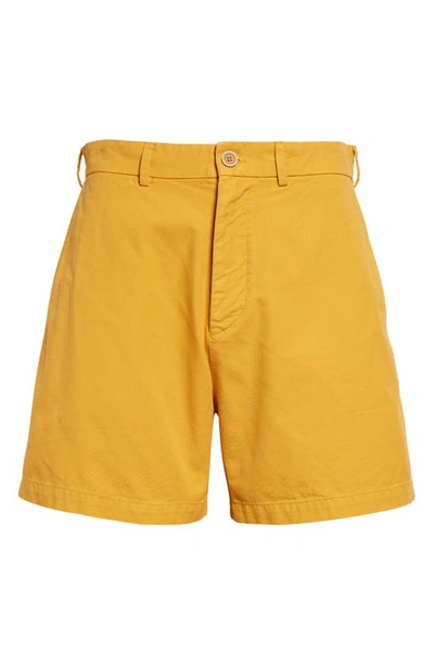 Shop Ranra Tittur Cotton Shorts In Workwear Yellow 2169